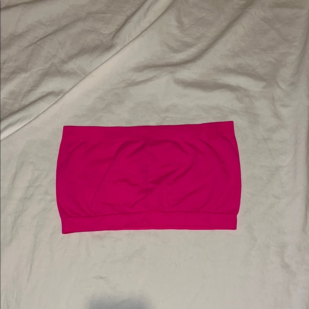 Neon Pink Bandeau Top
